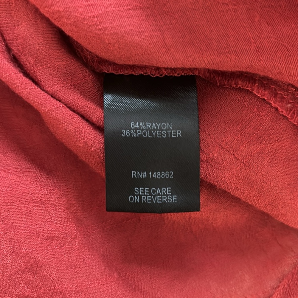 Burnt Orange Light Weight Button Down Torrid Size… - image 4